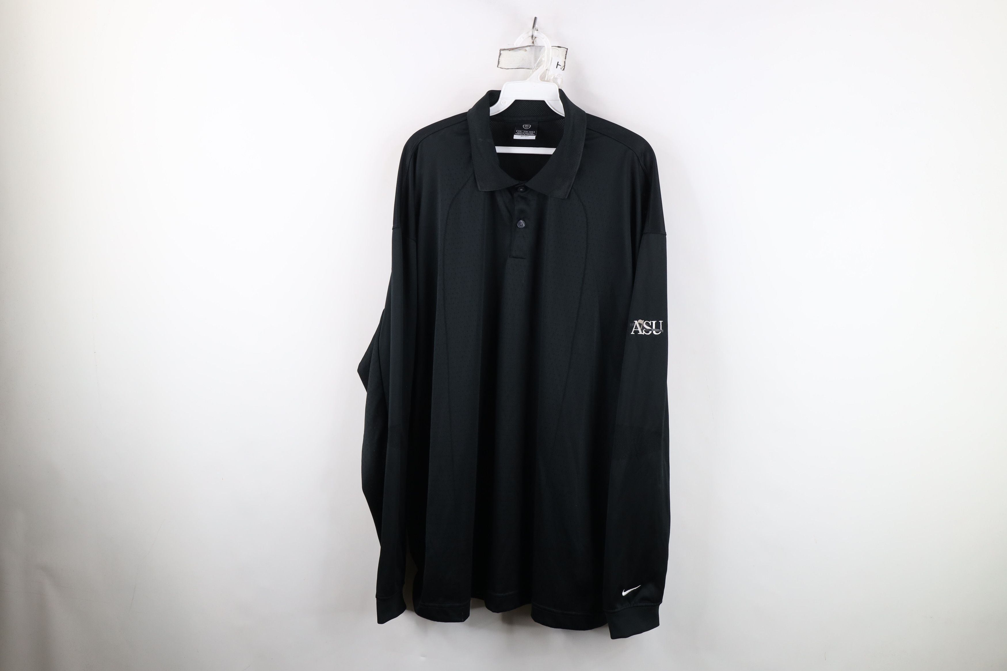 Nike Vintage Nike Golf Mini Swoosh Knit Long Sleeve Polo Shirt Size US XXL / EU 58 / 5 - 1 Thumbnail