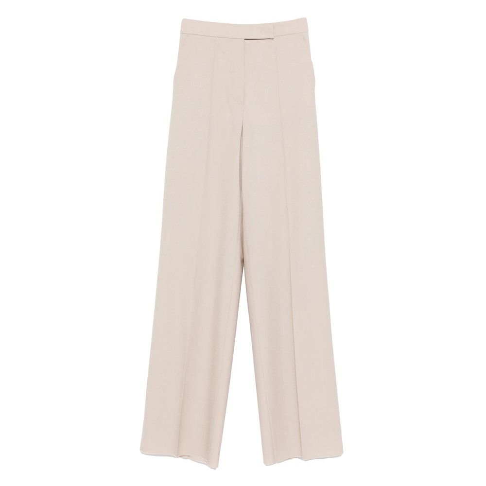 Max Mara Max Mara NEUTRALS Trousers - Straight Trousers Size 30" / US 8 / IT 44 - 1 Thumbnail