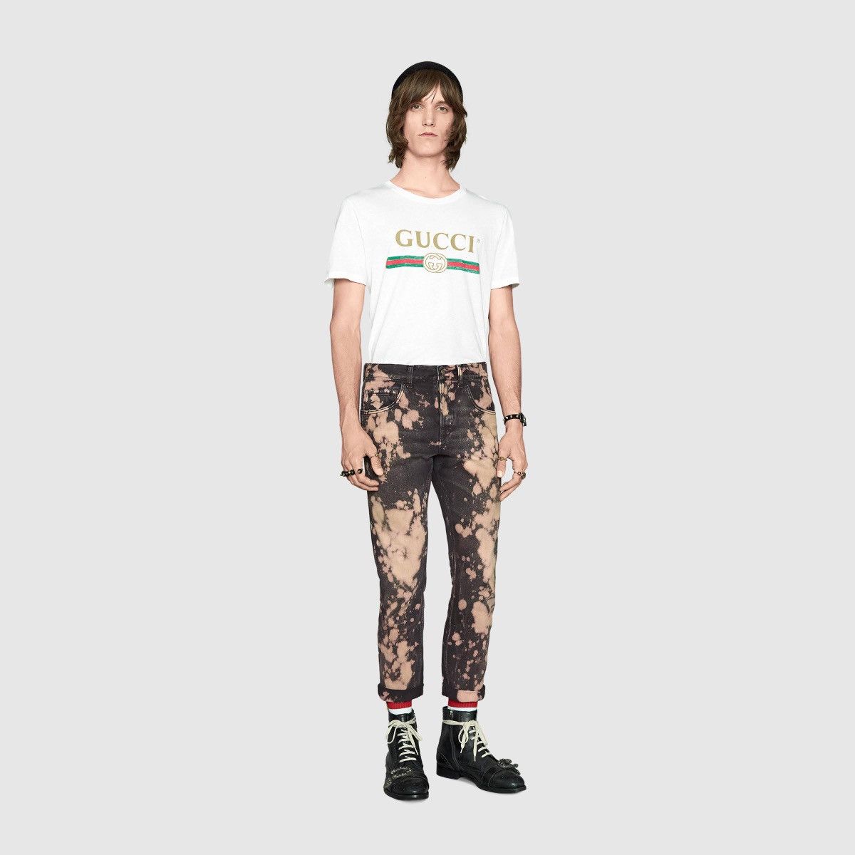Gucci *RARE* Gucci Cruise 2017 Bleached Denim Size US 34 / EU 50 - 10 Thumbnail