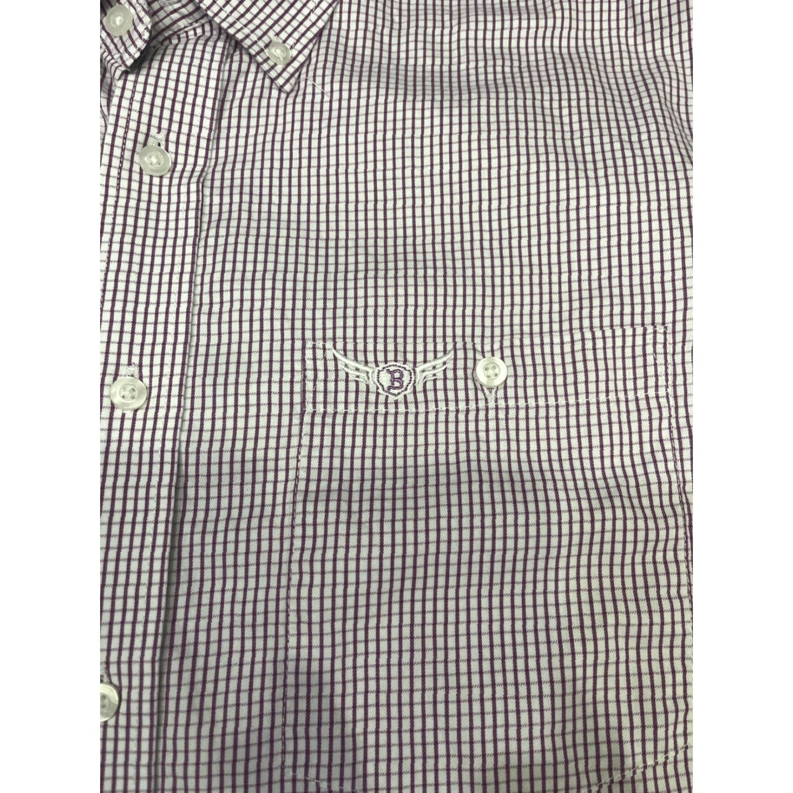 Wrangler Wrangler Relentless Shirt Mens L Gingham Plaid Button-Up Long Sleeve Size US L / EU 52-54 / 3 - 2 Thumbnail