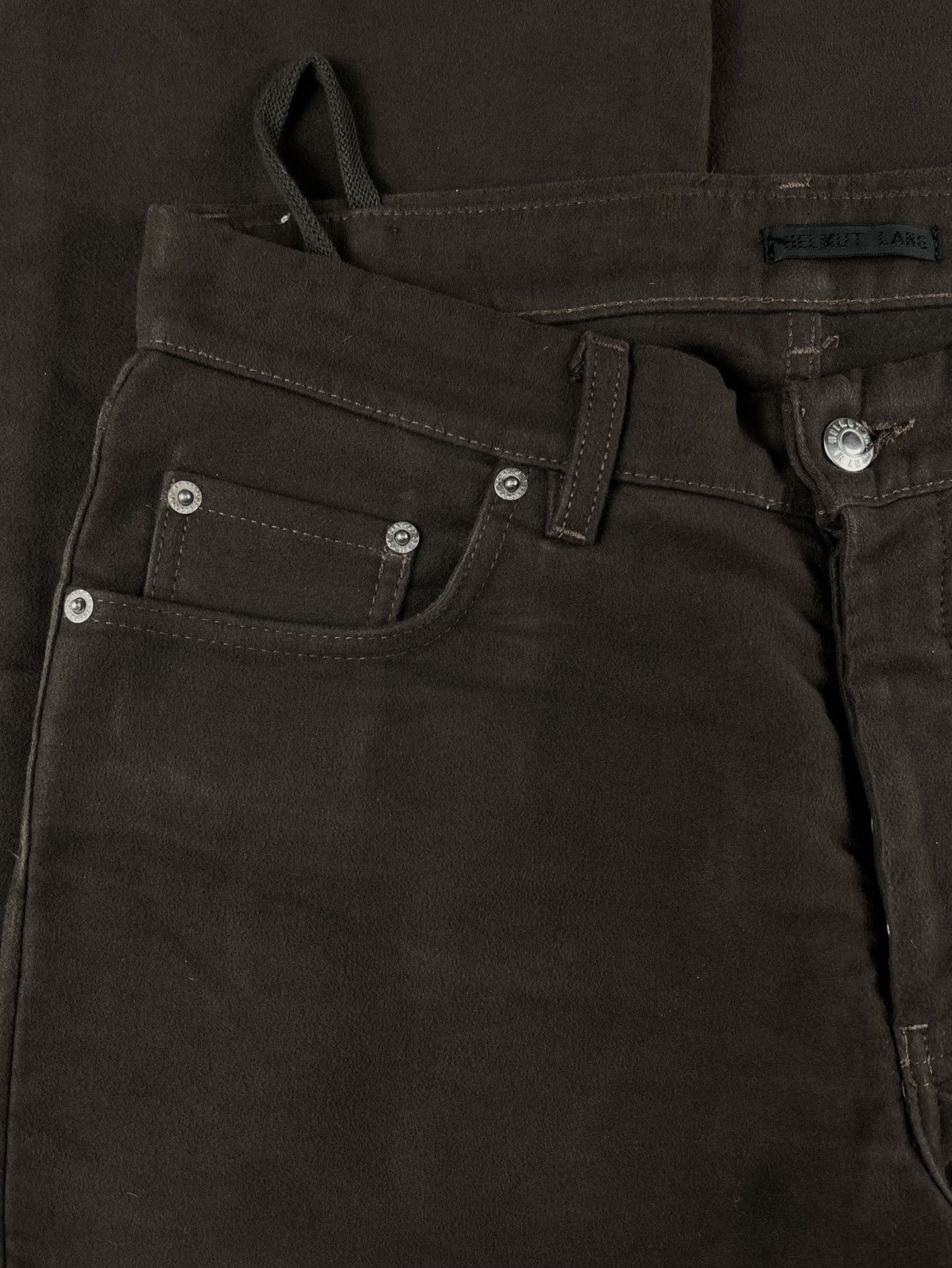 Helmut Lang AW00 Helmut Lang Chocolate Moleskin Bootcut 5 Pocket Pants Size US 32 / EU 48 - 3 Thumbnail