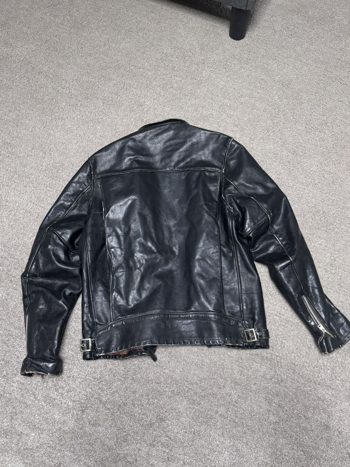 Schott Schott vintage cafe racer black leather jacket Size US S / EU 44-46 / 1 - 2 Thumbnail