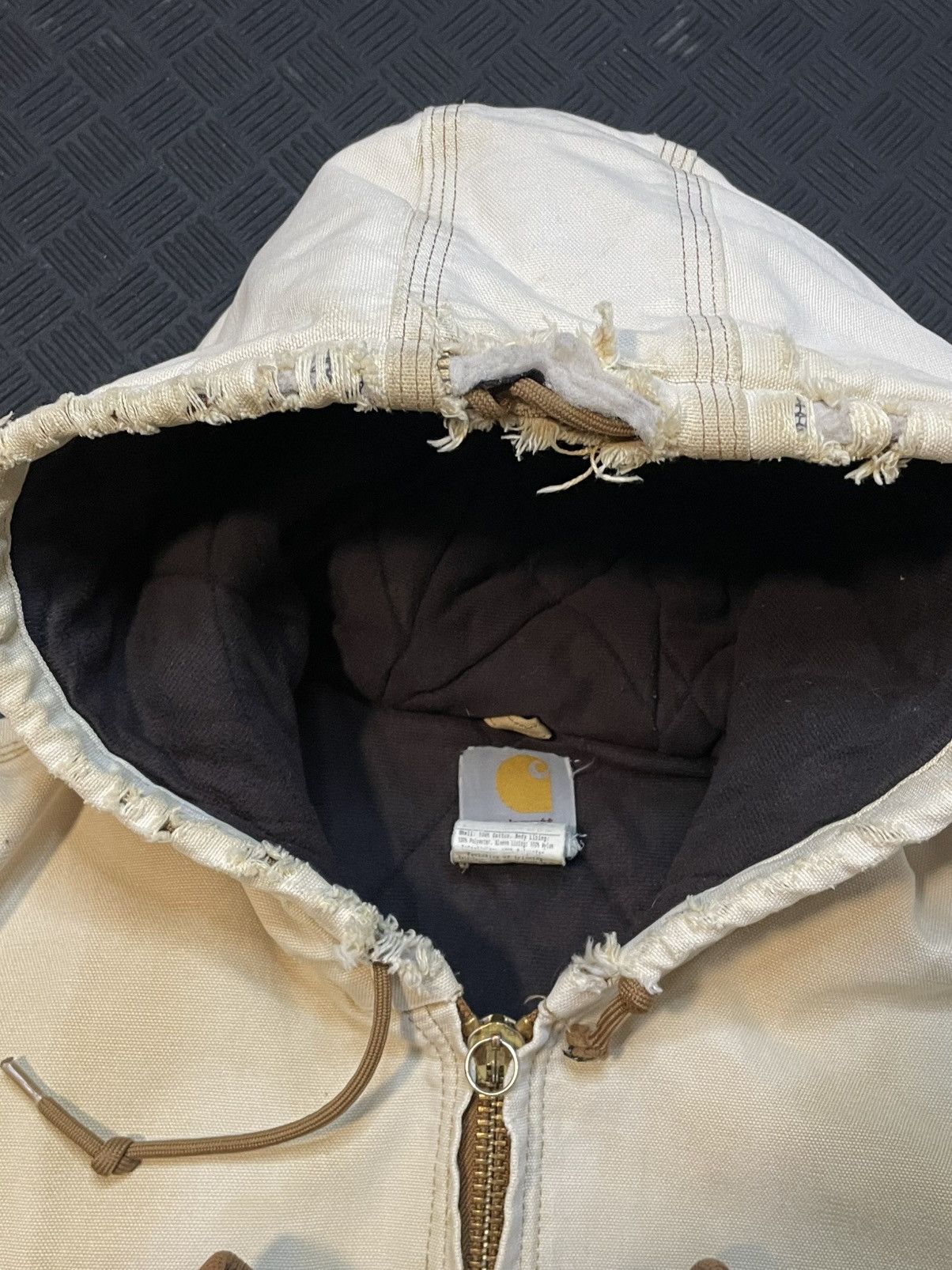 Carhartt Insanely Faded Distressed Vintage Detroit Hooded Jacket Size US L / EU 52-54 / 3 - 7 Thumbnail