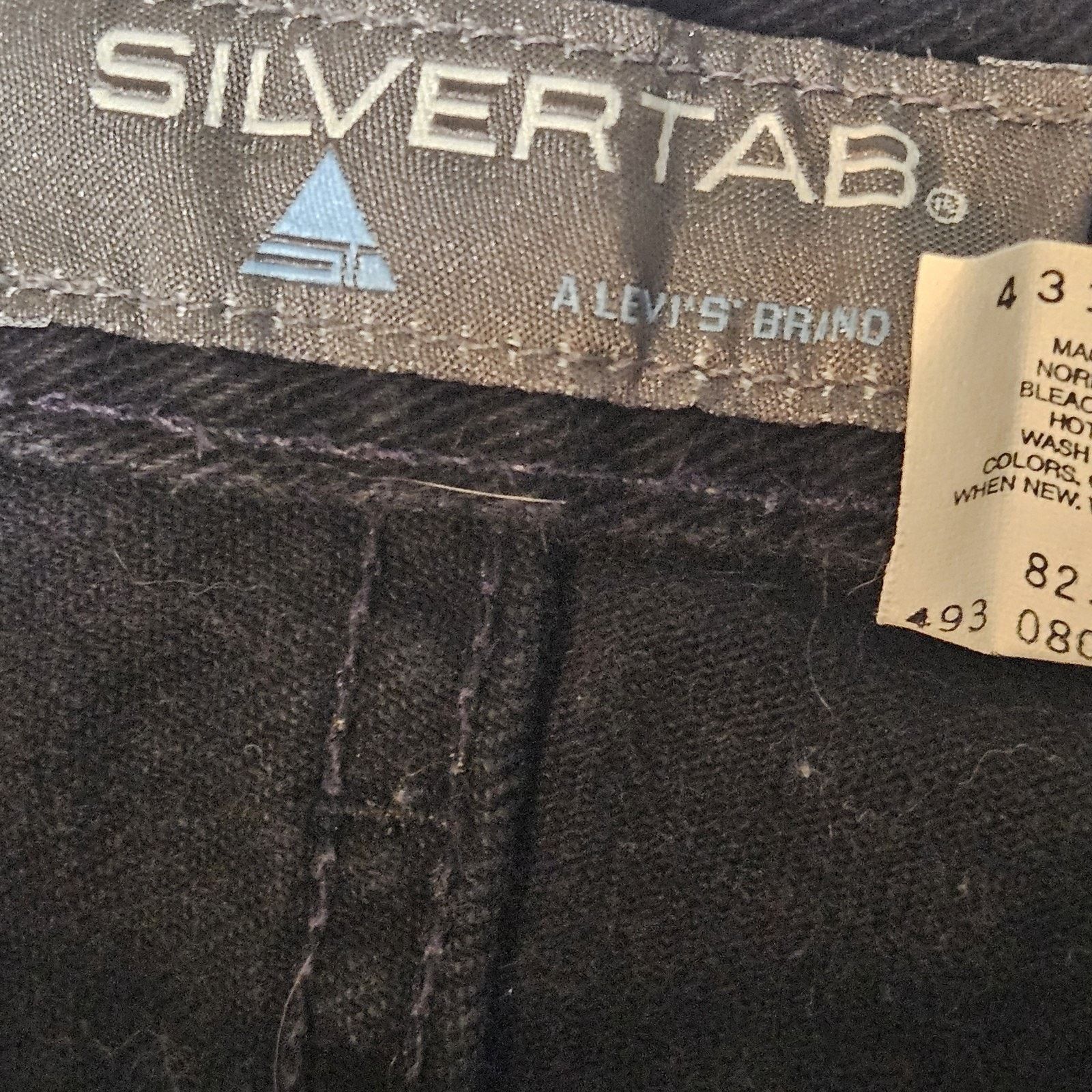 Levi's Levis SilverTab Baggy Fit Jeans Mens 31x 33 Black Denim Y2K Size US 31 - 11 Thumbnail