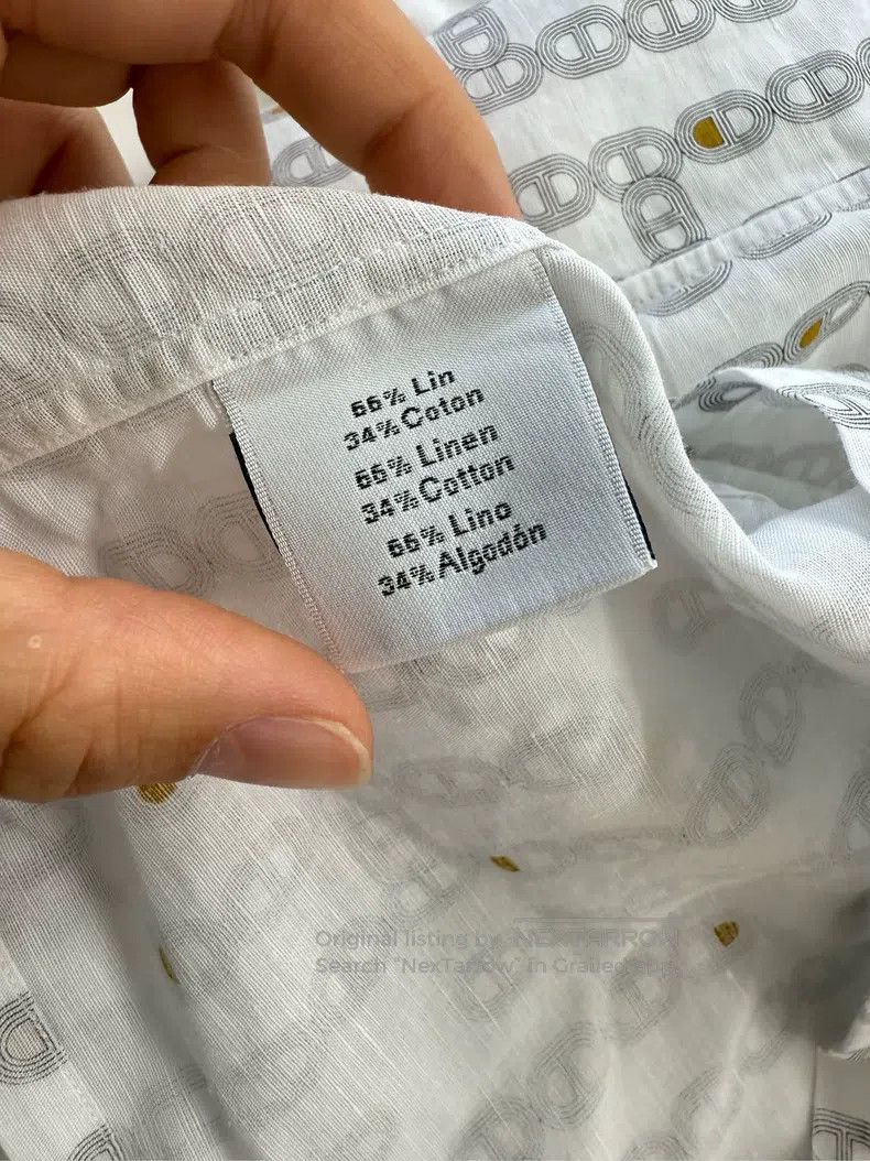 Hermes Hermes All-over printed long-sleeved shirt Size US XXS / EU 40 - 4 Thumbnail