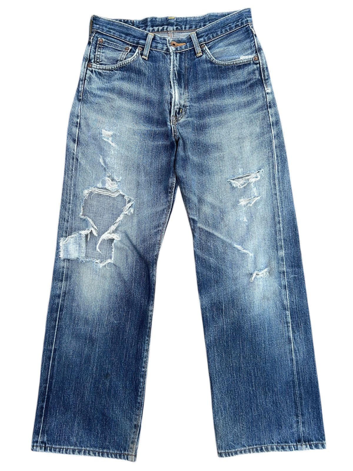 Kapital Trashed Vintage Edwin 505z Selvedge Denim Jeans Size US 30 / EU 46 - 1 Thumbnail