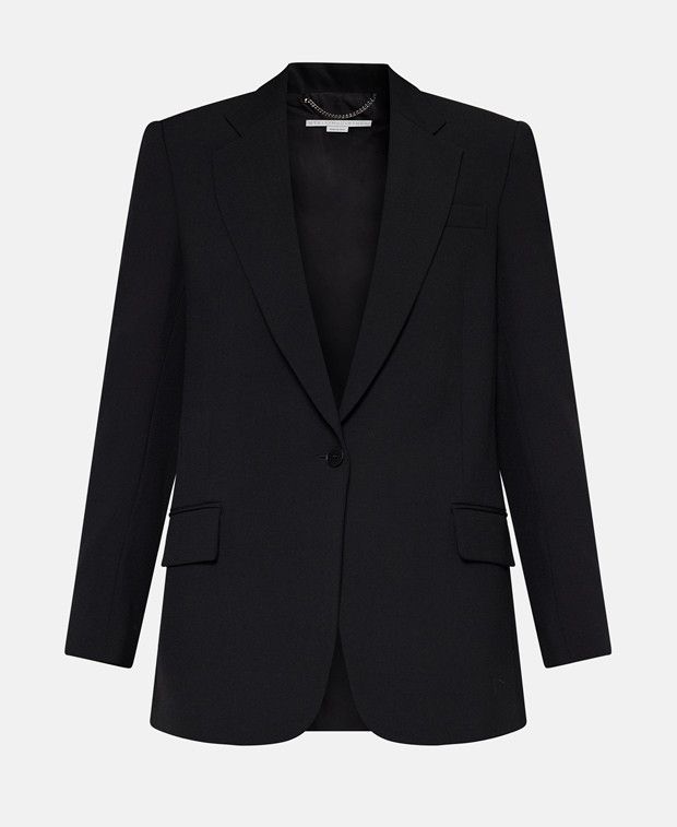 Blazer with flap pockets
