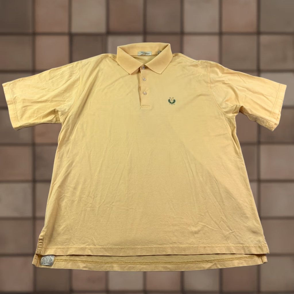 Peter Millar Peter Millar Polo Shirt Mens Large Yellow Peachtree Golf Club Cotton Size US L / EU 52-54 / 3 - 1 Thumbnail