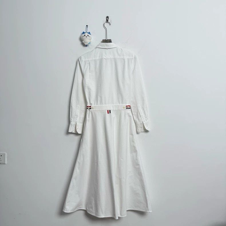 Thom Browne Thom Browne size40 White striped Oxford long-sleeved shirt Size S / US 4 / IT 40 - 3 Thumbnail