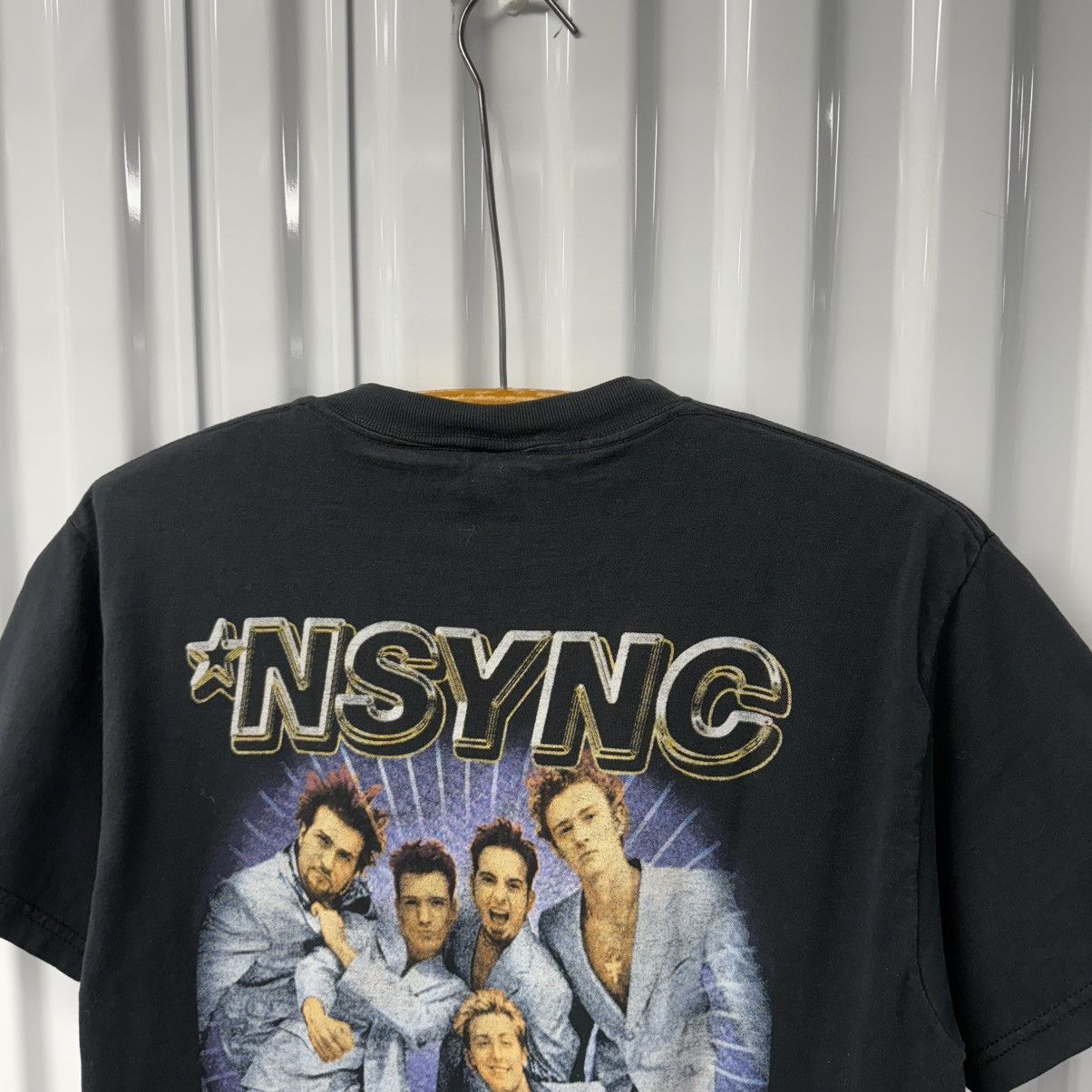 Band Tees × Vintage RARE Vintage Y2K NSYNC Faded Black Concert Tour Tee Size US M / EU 48-50 / 2 - 9 Thumbnail