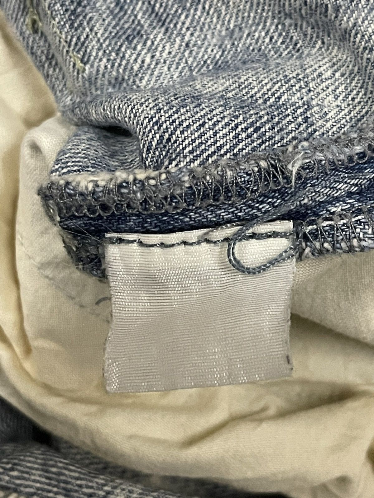 If Six Was Nine Vintage Japanese Brand Blue Wash Style Paint Splash Jeans Size US 30 / EU 46 - 7 Thumbnail