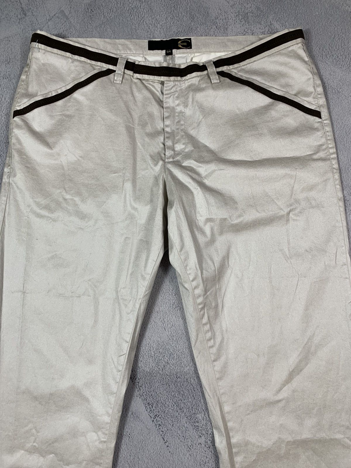Japanese Brand × Just Cavalli × Vintage Vintage Y2K Just Cavalli beige dress classic pants size Size US 36 / EU 52 - 5 Thumbnail