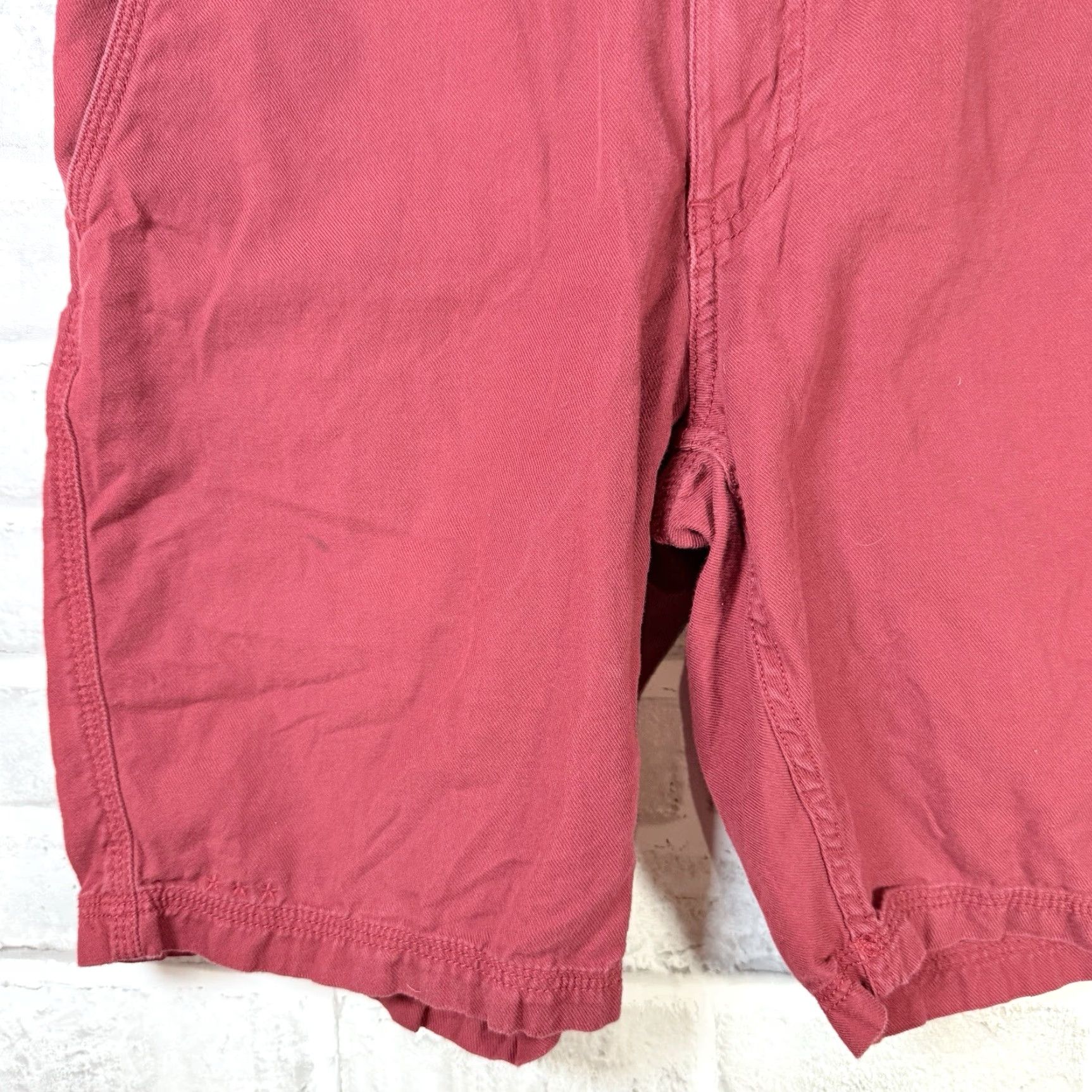 John Varvatos John Varvatos Shorts Mens Size 30 Maroon Red 100% Cotton Casual USA Size US 30 / EU 46 - 3 Thumbnail