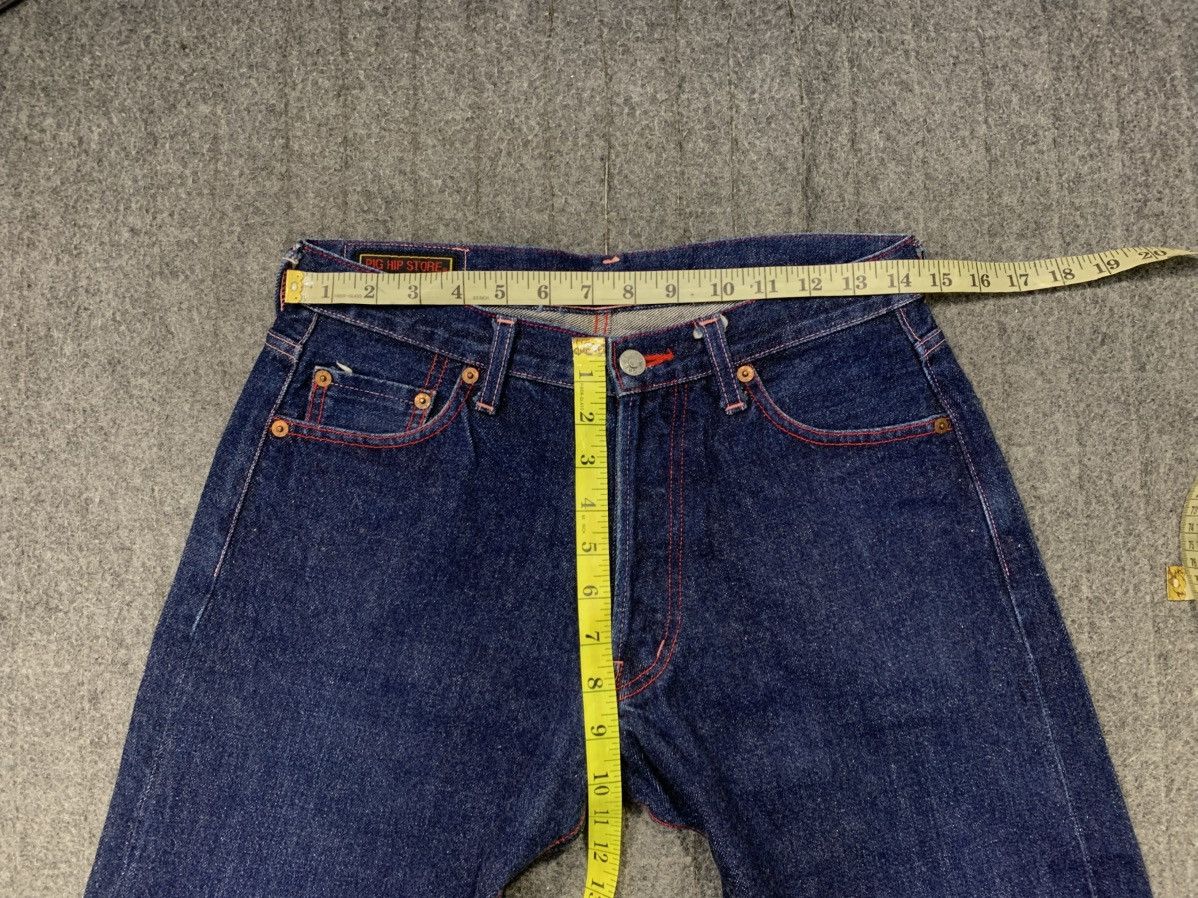 Japanese Brand Rare Selvedge Denim Pig Hip Store Dark Indigo Jeans Size US 29 - 14 Thumbnail