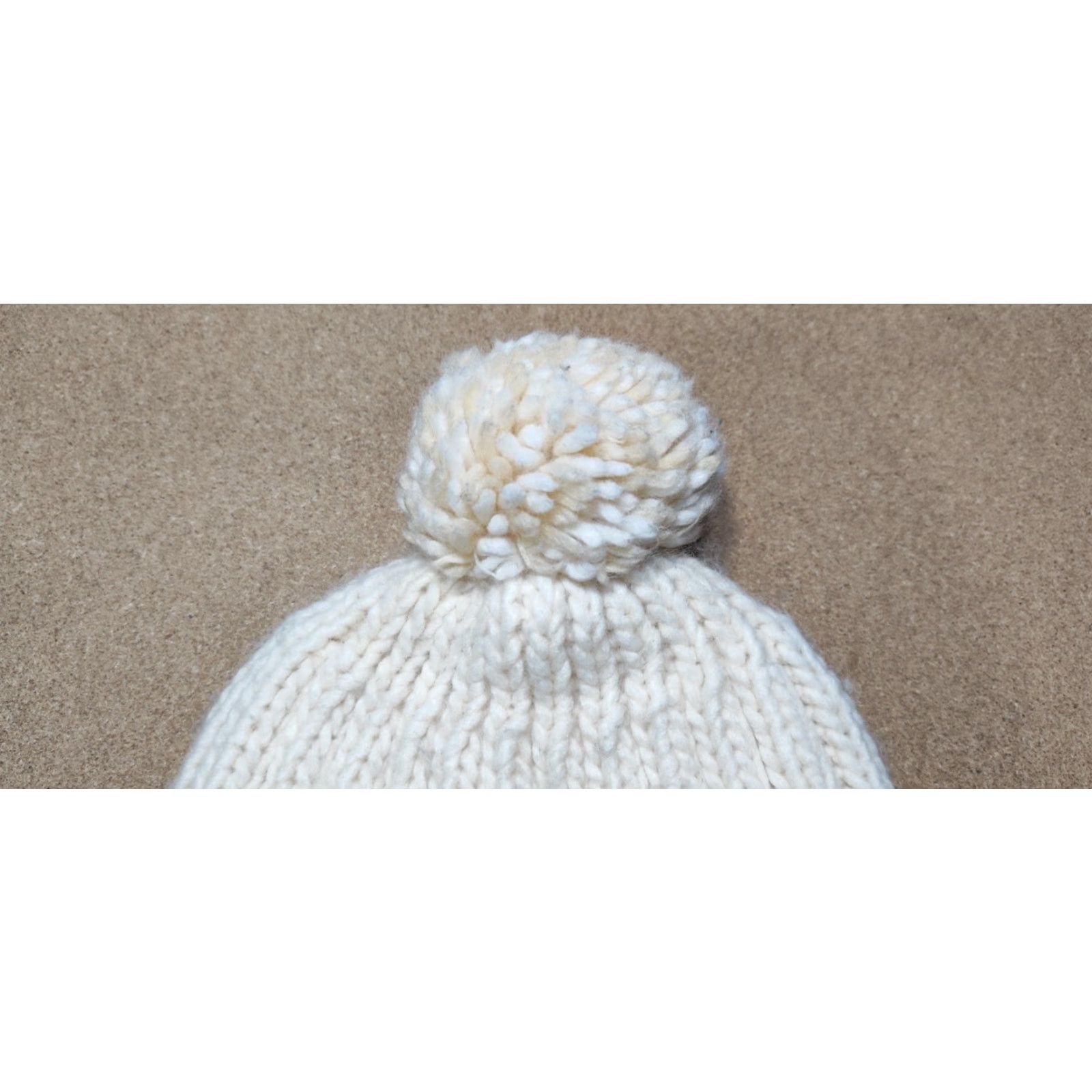 Napapijri Napapijri Beanie One Size White Wool Blend Knitted Pom Pom Bobble Hat Men Women Unisex Adults Norway Wool Acrylic Thermal Knit Style: Beanie Size ONE SIZE - 5 Thumbnail