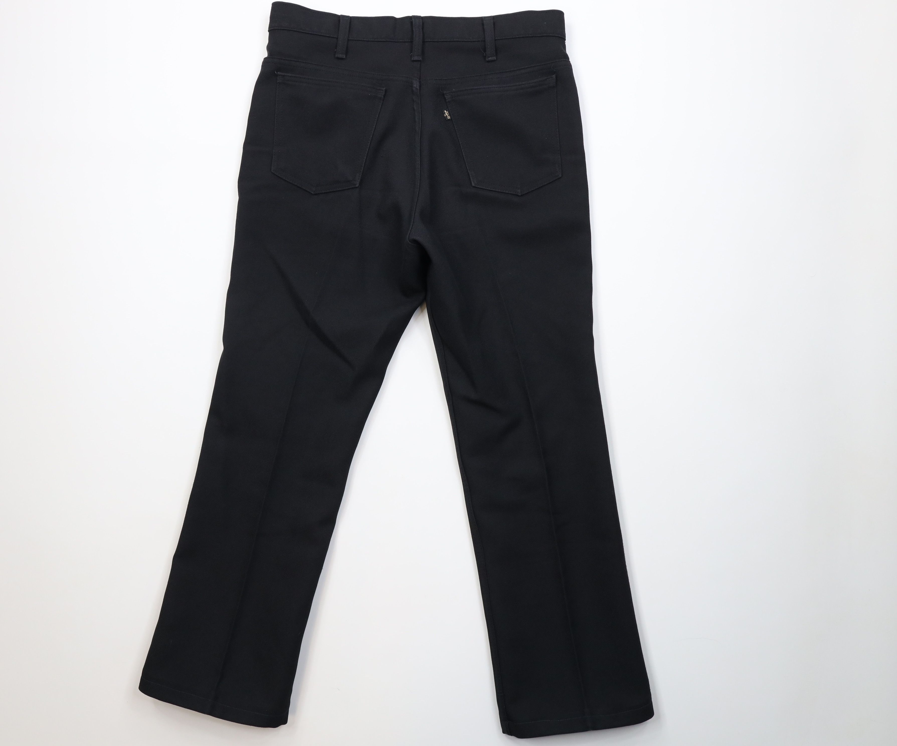 Levi's Vintage 70s 80s Levis Knit Chino Pants Trousers Black USA Size US 32 / EU 48 - 12 Thumbnail