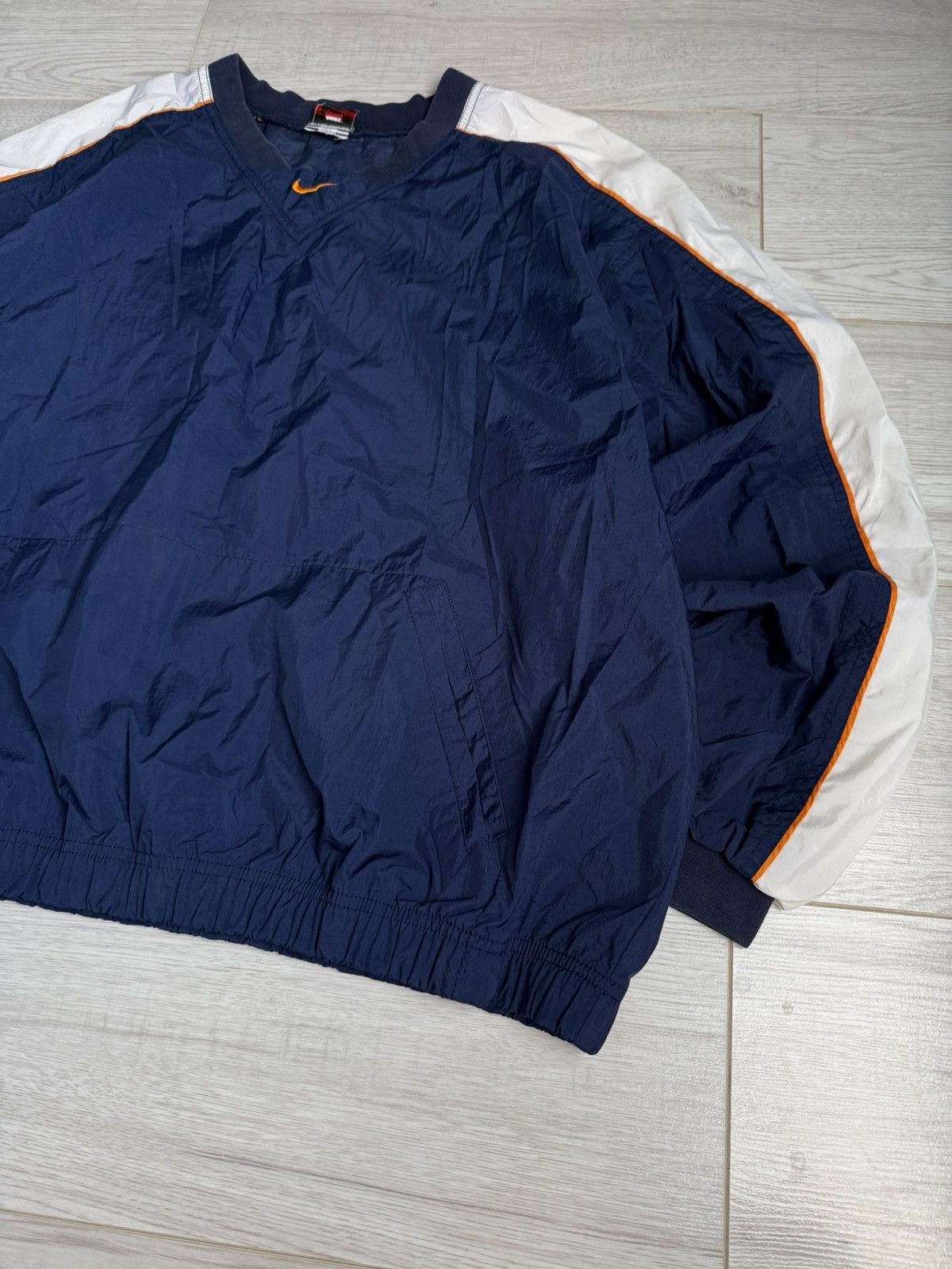 Nike × Vintage Vintage Nike 90’s nylons oversized track jacket sweatshirt Size US M / EU 48-50 / 2 - 2 Thumbnail
