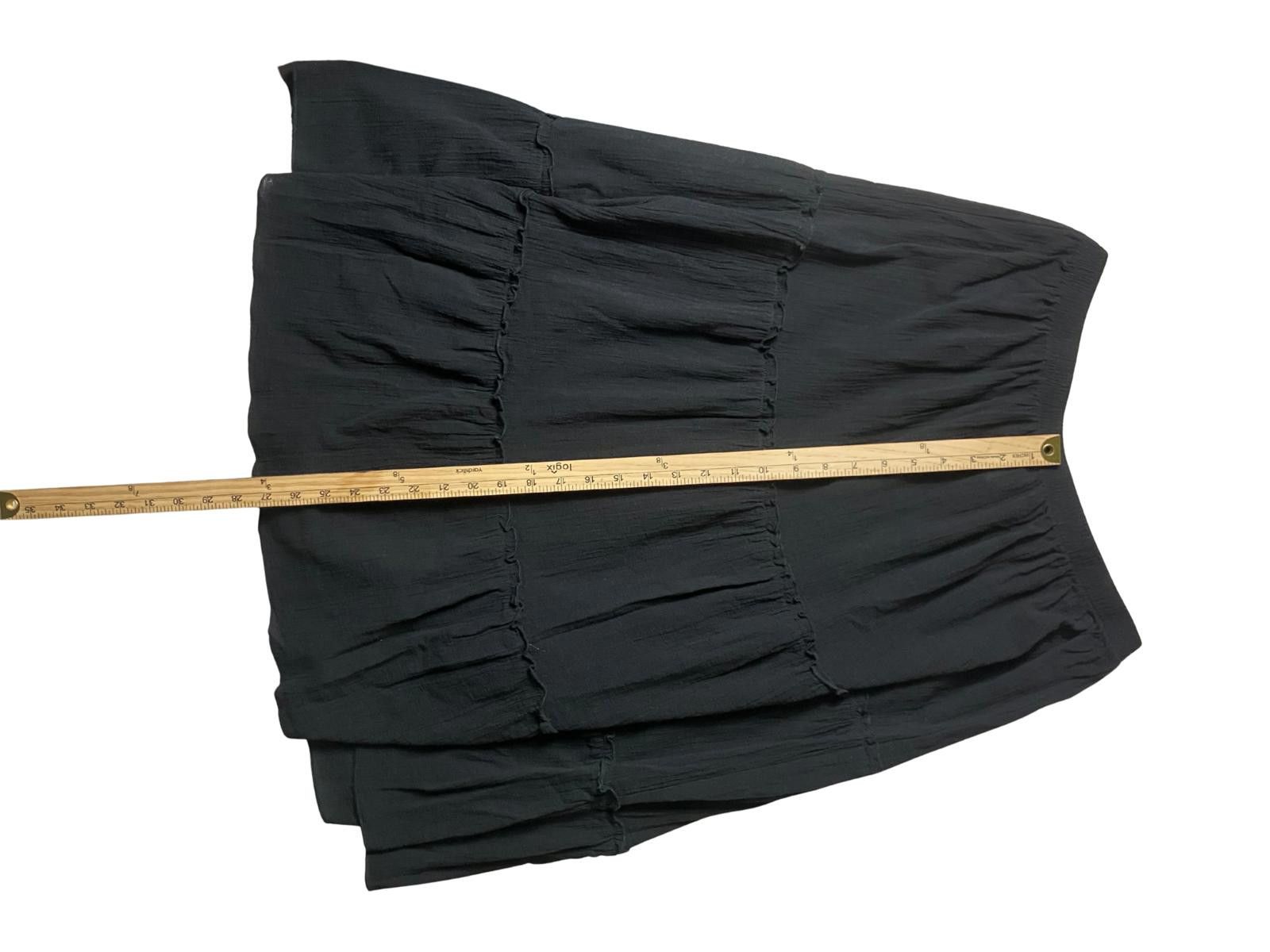 Blair Blair Black Ruched Skirt Size L Minimal Elegant Size L Size 36" / US 14 / IT 50 - 4 Thumbnail