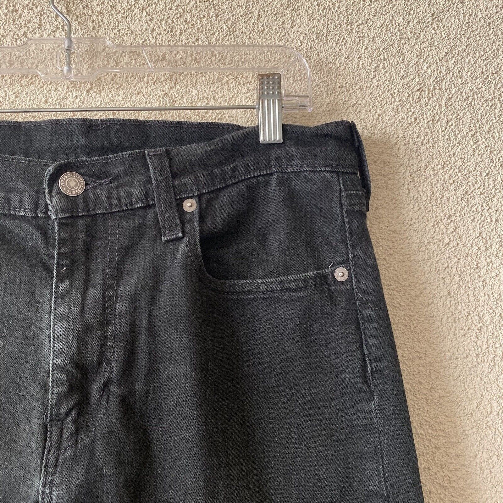 Levi's LEVIS 512 Womens Jeans Black Skinny Taper Stretch Premium Bi Size 32" / US 10 / IT 46 - 4 Thumbnail