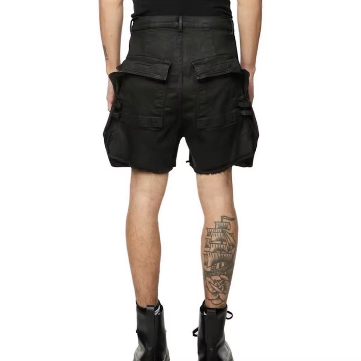 Designer Streetwear Baggy Loose Frayed Design Shorts Jorts Size US 32 / EU 48 - 4 Thumbnail