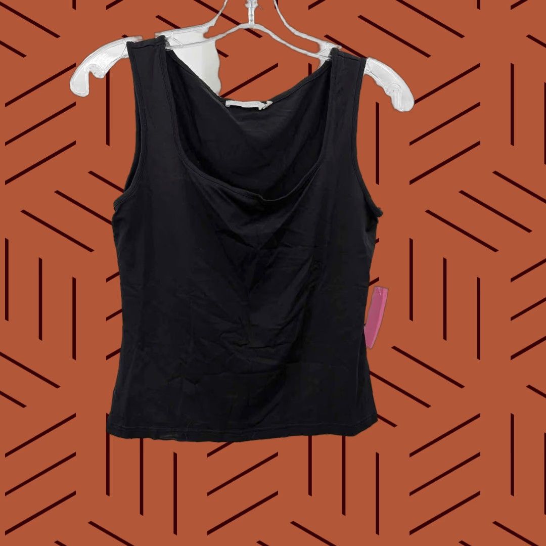 VINTAGE Anne Fontaine Black Tank Top 40 Tank Top Size 40 Black Anne Fontaine Mens Womens Ladies?