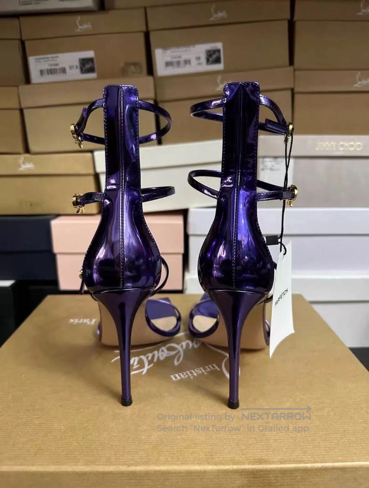 Gianvito Rossi Gianvito Rossi Purple High-Heel Sandals. Size US 7 / IT 37 - 3 Thumbnail