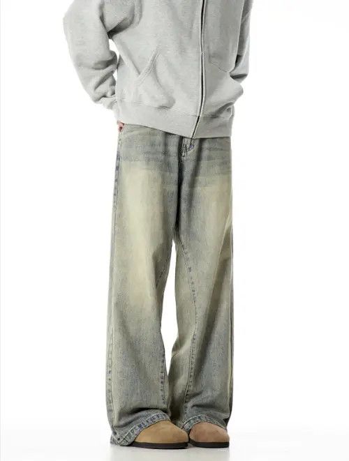 VIBE American retro trendy flared washed jeans Size US 32 / EU 48 - 5 Thumbnail