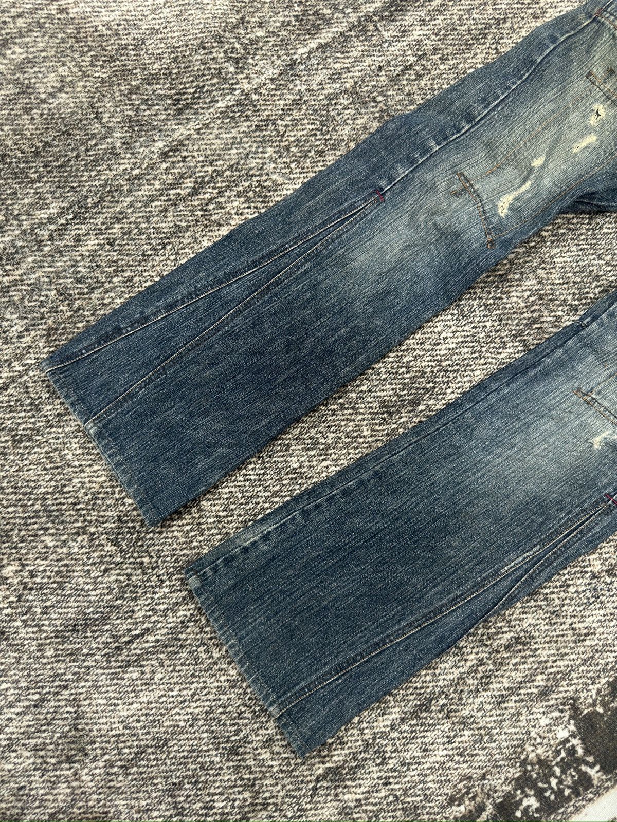 Japanese Brand Rupert The Difference Japan Patchworked Studded Jeans Size US 31 - 2 Thumbnail
