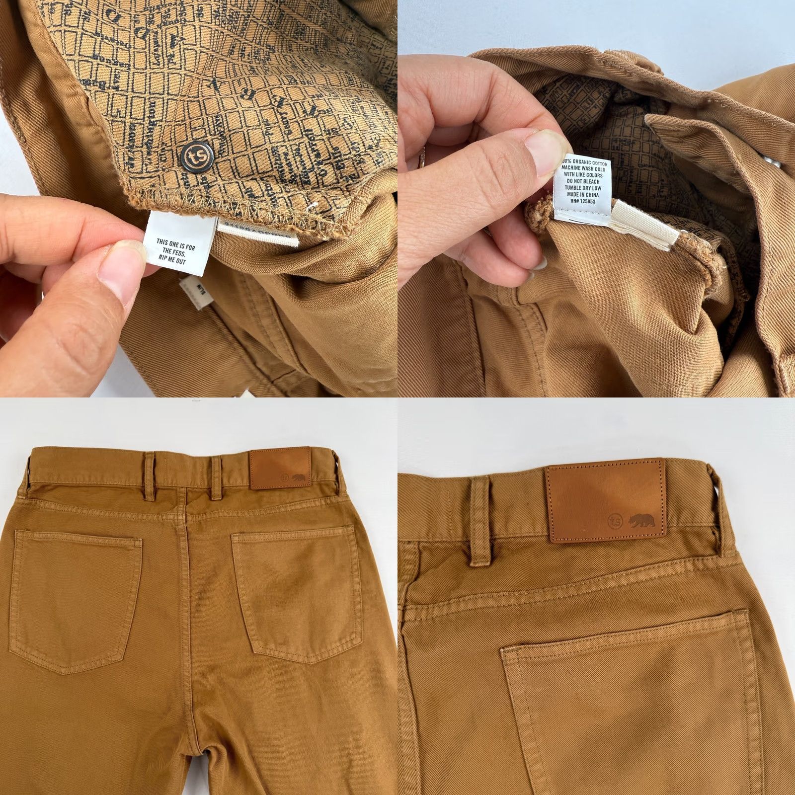 Taylor Stitch Taylor Stitch Pants Mens 31 Slim Fit Chino Casual Brown Cotton Straight Mockile? Size US 31 - 8 Thumbnail