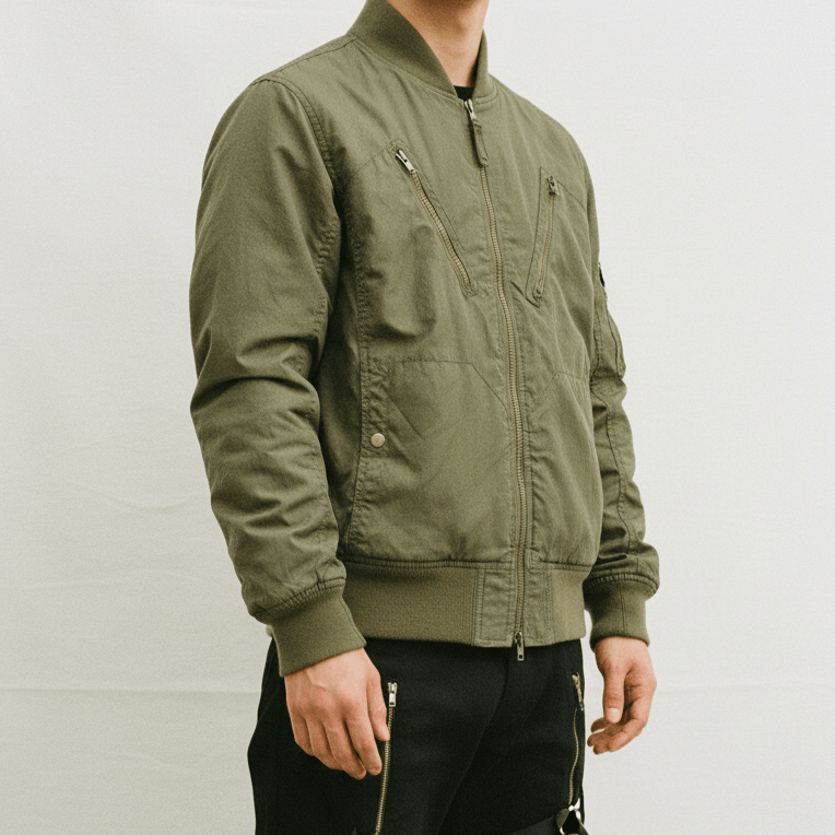 Beams Plus Vintage OG Beams Japan Tactical Tech Bomber Jacket Size US L / EU 52-54 / 3 - 1 Thumbnail