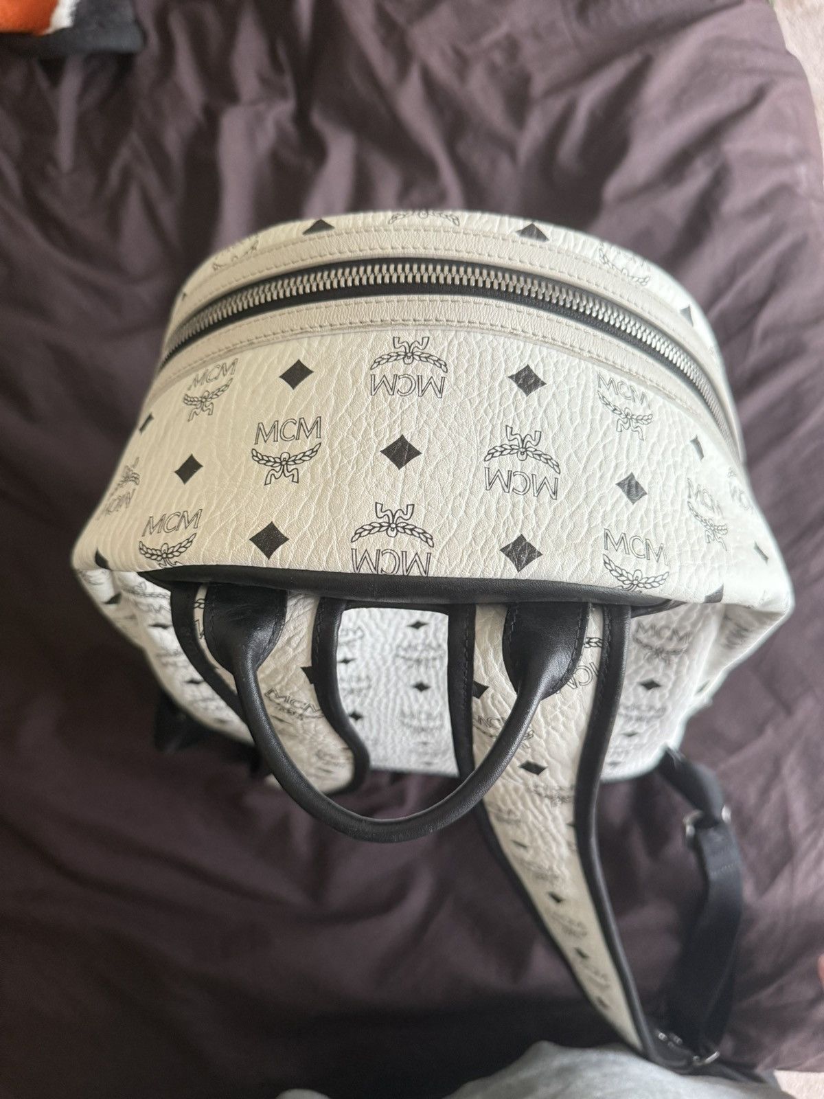 MCM MCM Visetos Medium Studded Backpack Size ONE SIZE - 8 Thumbnail
