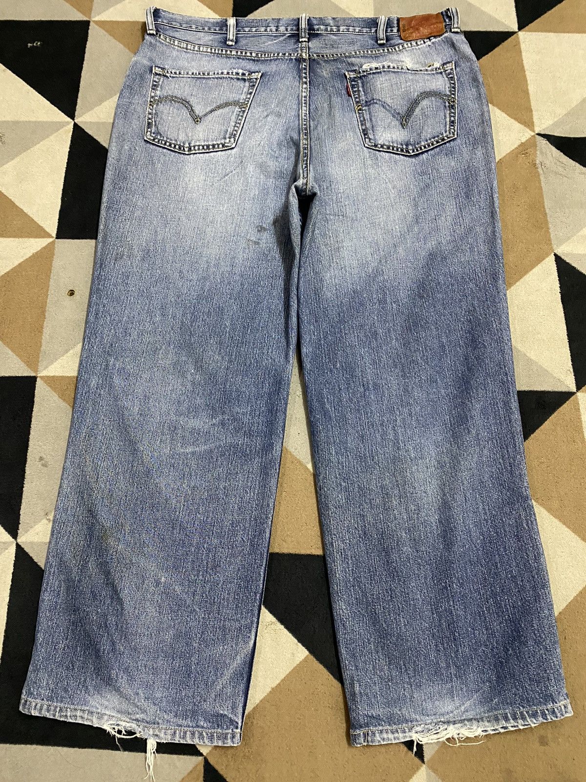 Levi's Vintage Levis502 90’s Button J41 Distressed Baggy Jeans Size US 38 / EU 54 - 2 Thumbnail