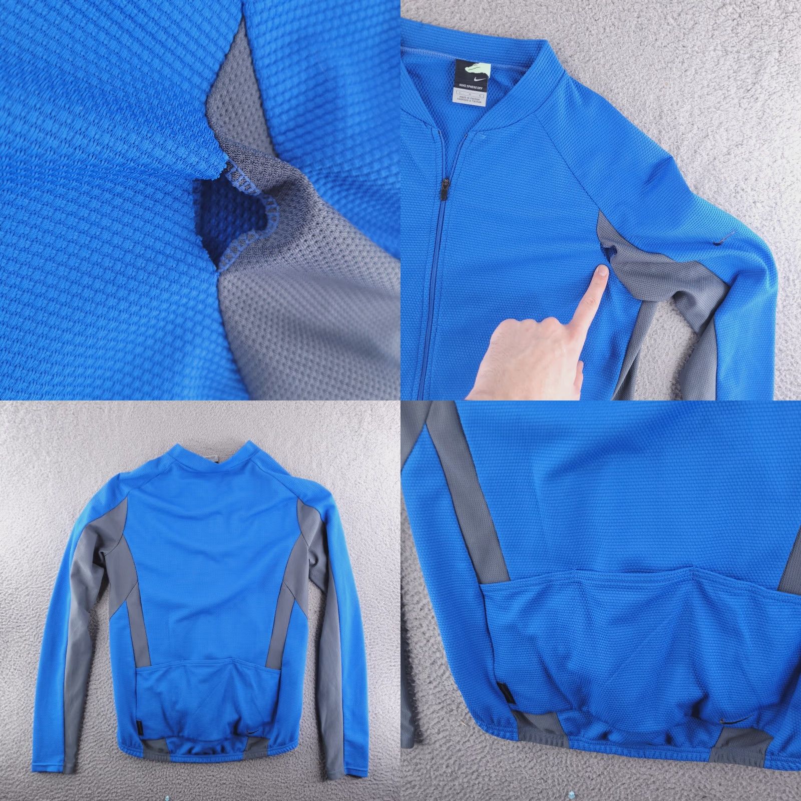 Nike VINTAGE Nike Jacket Mens L Blue Cycling Sphere Dry Size US L / EU 52-54 / 3 - 8 Thumbnail
