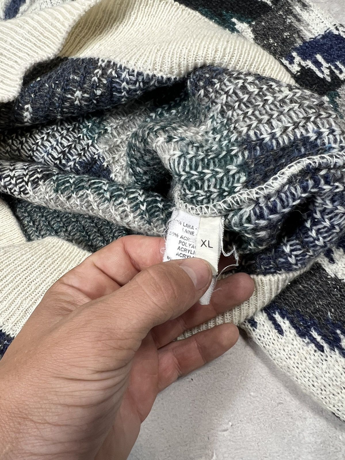 Vintage Vintage Renato Cavalli Wool Baggy Pullover Size US XL / EU 56 / 4 - 7 Thumbnail