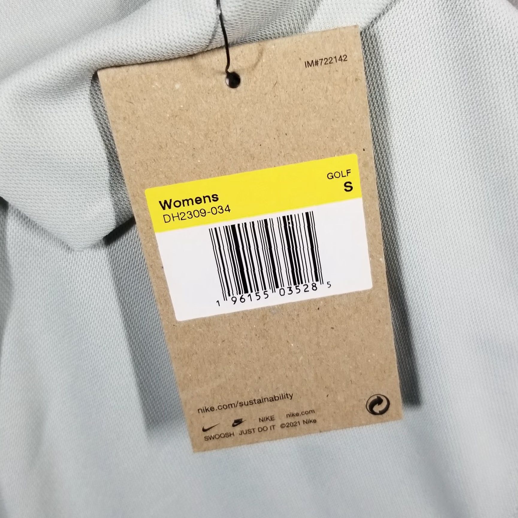 Nike Nike Polo Shirt Womens Small Light Green Dri-FIT DH2309-034 Performance New Size S / US 4 / IT 40 - 3 Thumbnail