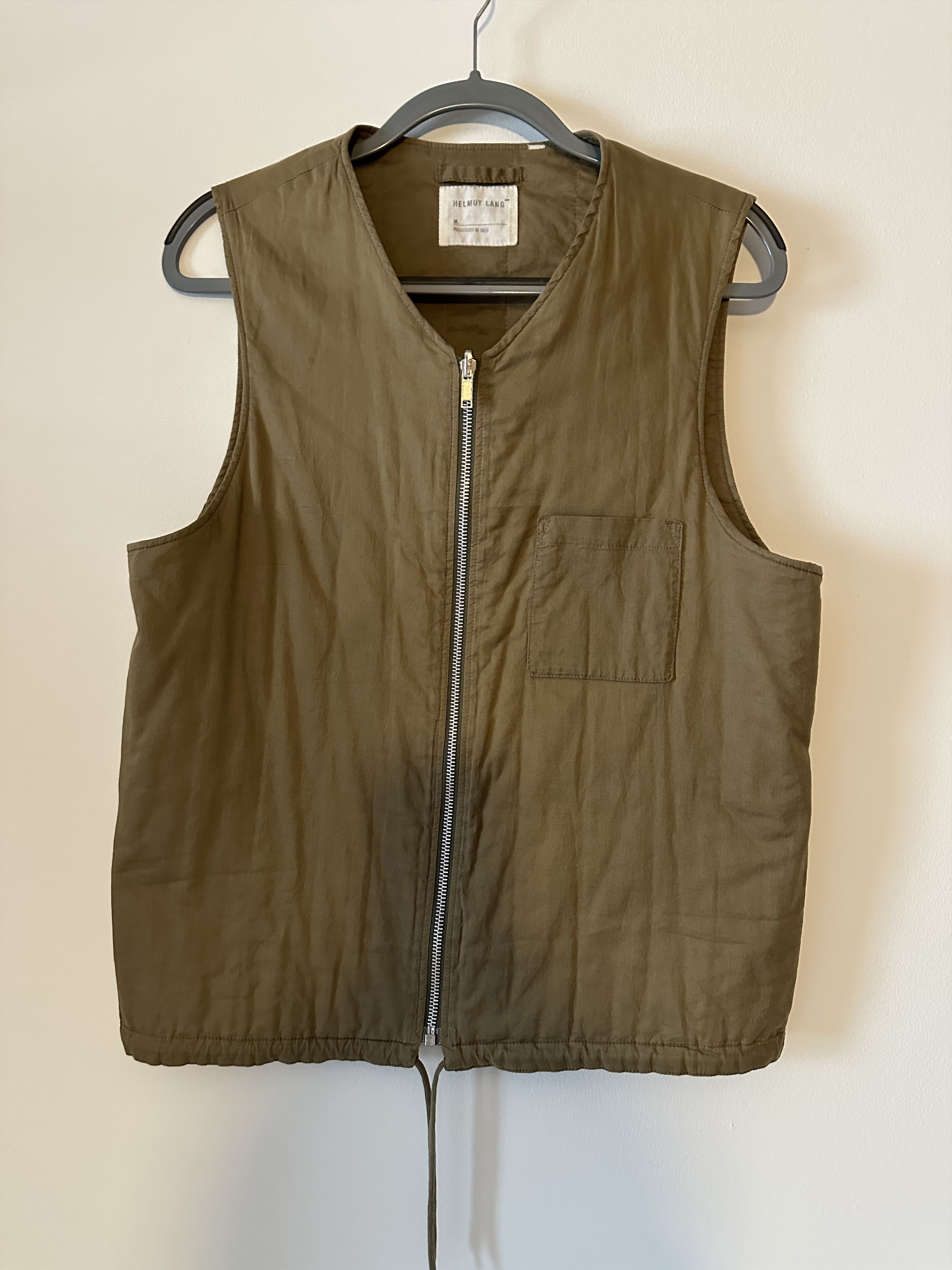Helmut Lang Helmut Lang Vintage Military Beige Vest Size US S / EU 44-46 / 1 - 1 Thumbnail