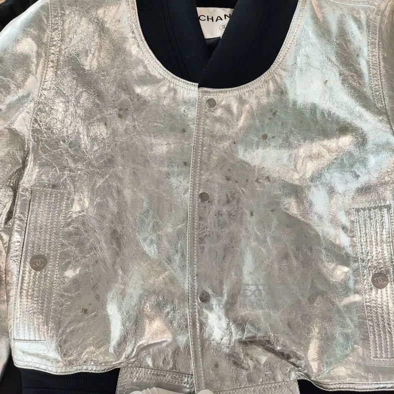Chanel Chanel Silver shiny coat Size XS / US 0-2 / IT 36-38 - 9 Thumbnail