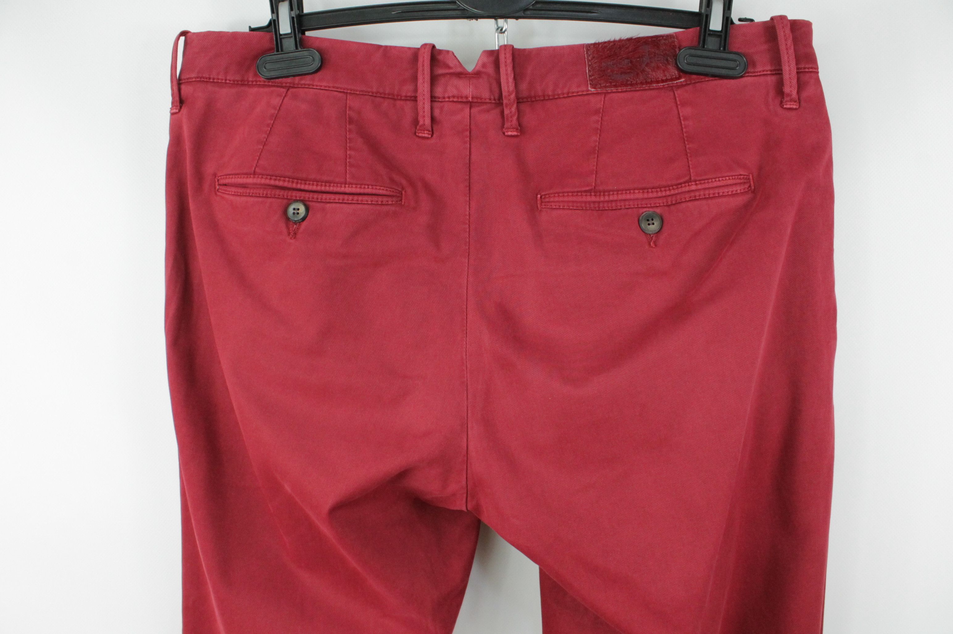 Jacob Cohen Jacob Cohen Bobby Comfort Slim Fit Red Chino Pants Size US 33 - 7 Thumbnail