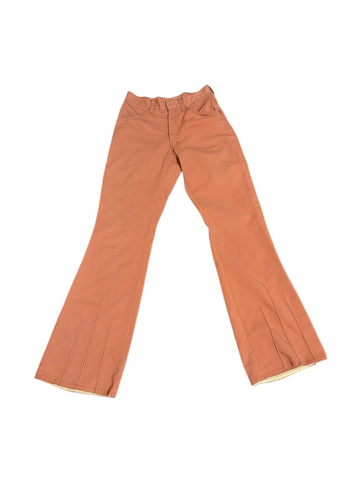 Sears 1970s orange/salmon Sears bell bottoms Size 26" / US 2 / IT 38 - 1 Thumbnail