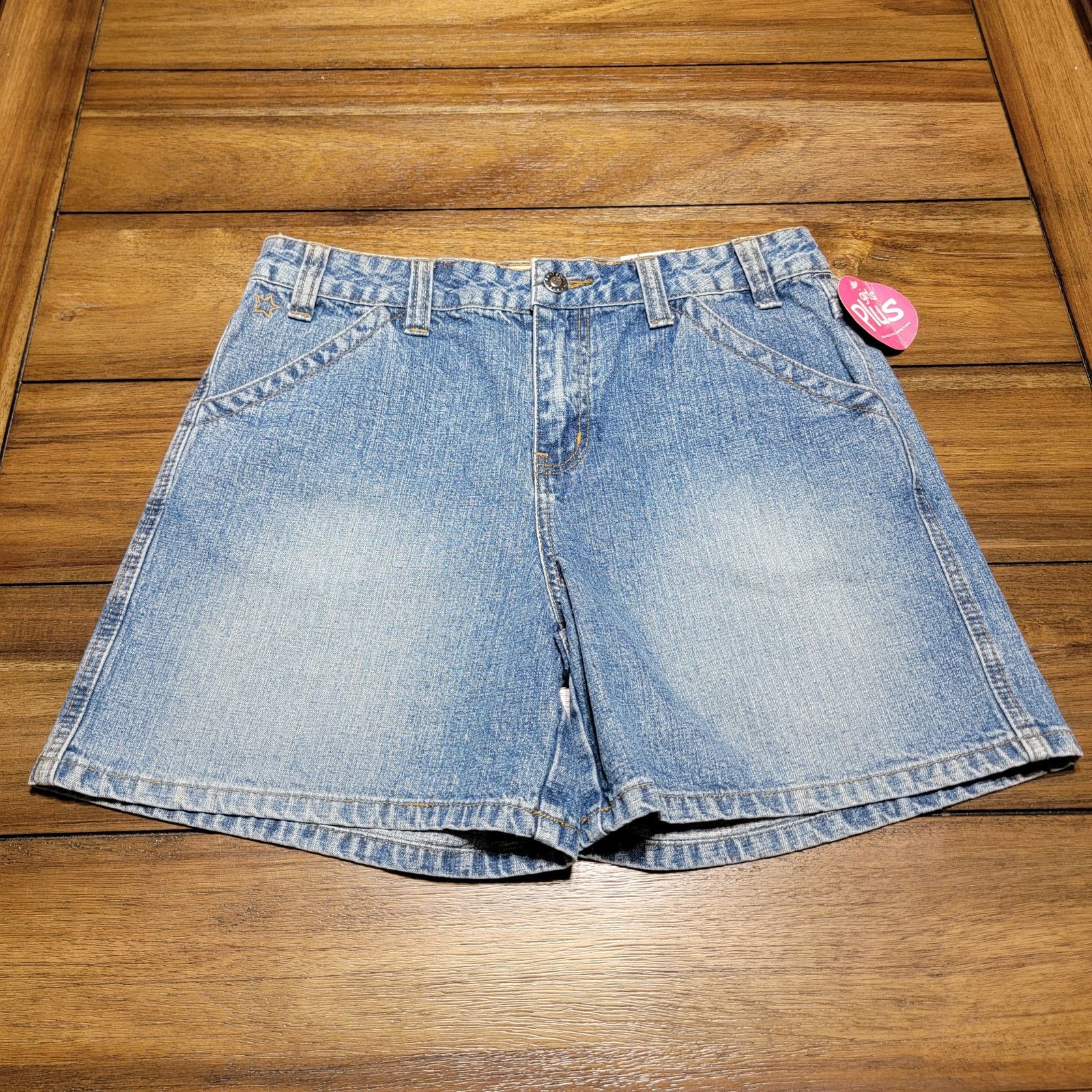 Arizona Jean Co. Arizona Jeans Co. Plus Girls Denim Shorts - 12 1/2 Plus NWT Size US 30 / EU 46 - 1 Thumbnail