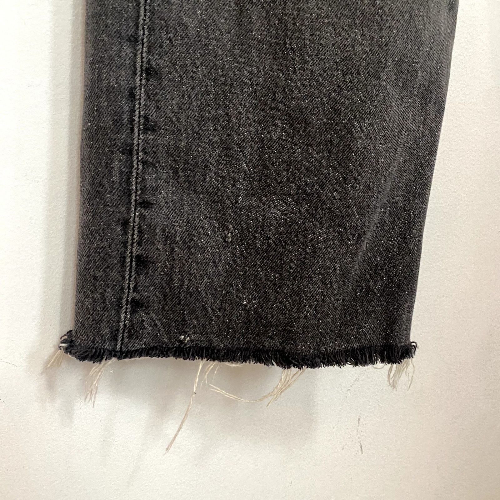 Levi's × Vintage Vintage Levi's 501 Faded Black Denim Jeans Punk Grunge Size US 32 / EU 48 - 9 Thumbnail