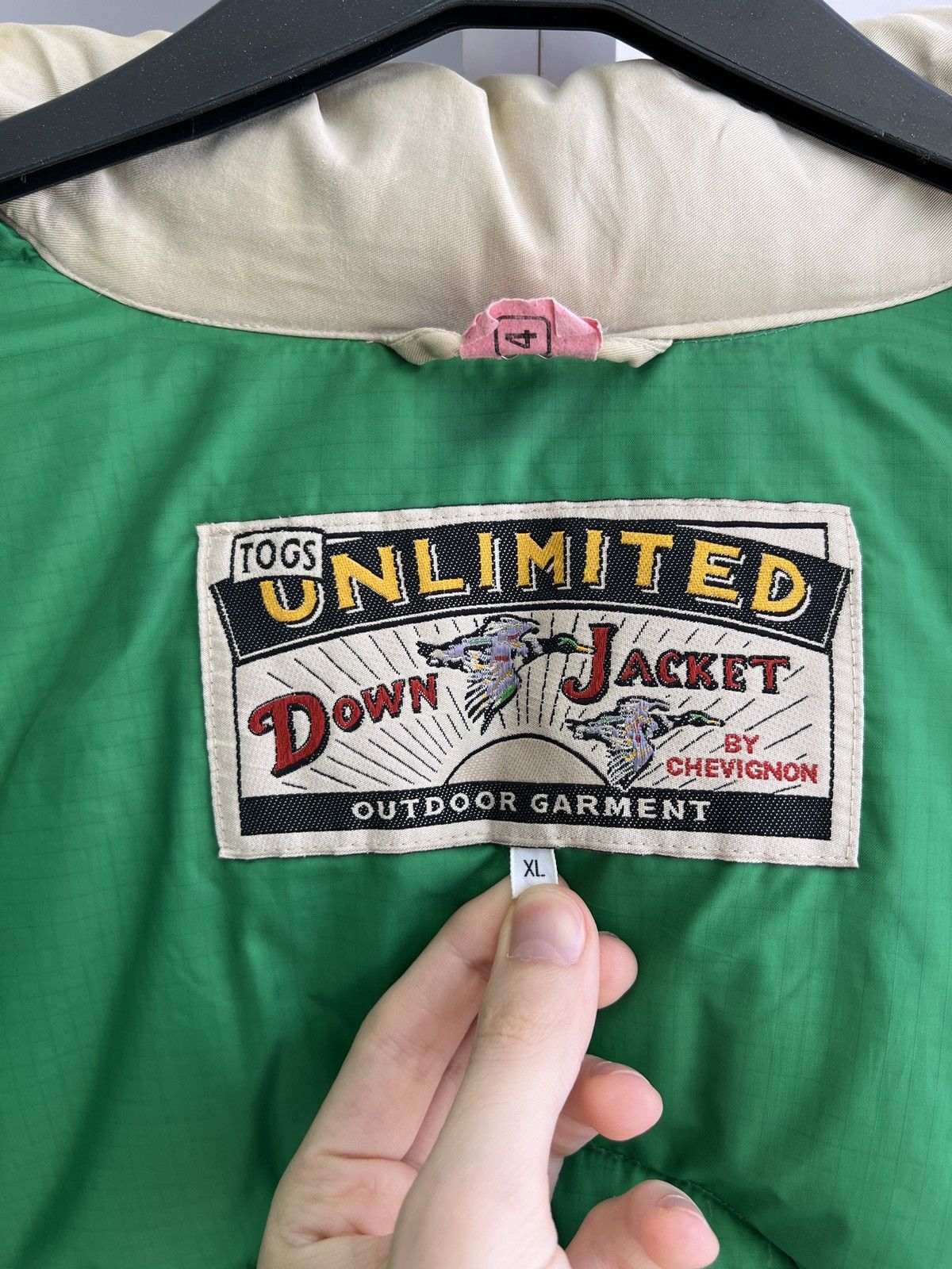 Designer × Vintage VINTAGE chevignon Unlimited PUFFER jacket down duvet leather Size US XL / EU 56 / 4 - 9 Thumbnail