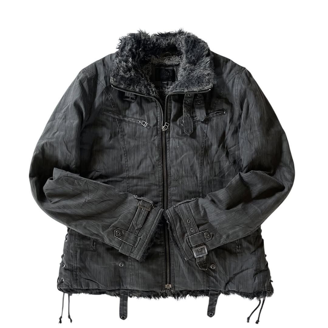 Le Grande Bleu (L.G.B.) 💸NEED GONE💸LGB Style Mossimo Bondage Fur Denim Jacket Size US L / EU 52-54 / 3 - 4 Thumbnail