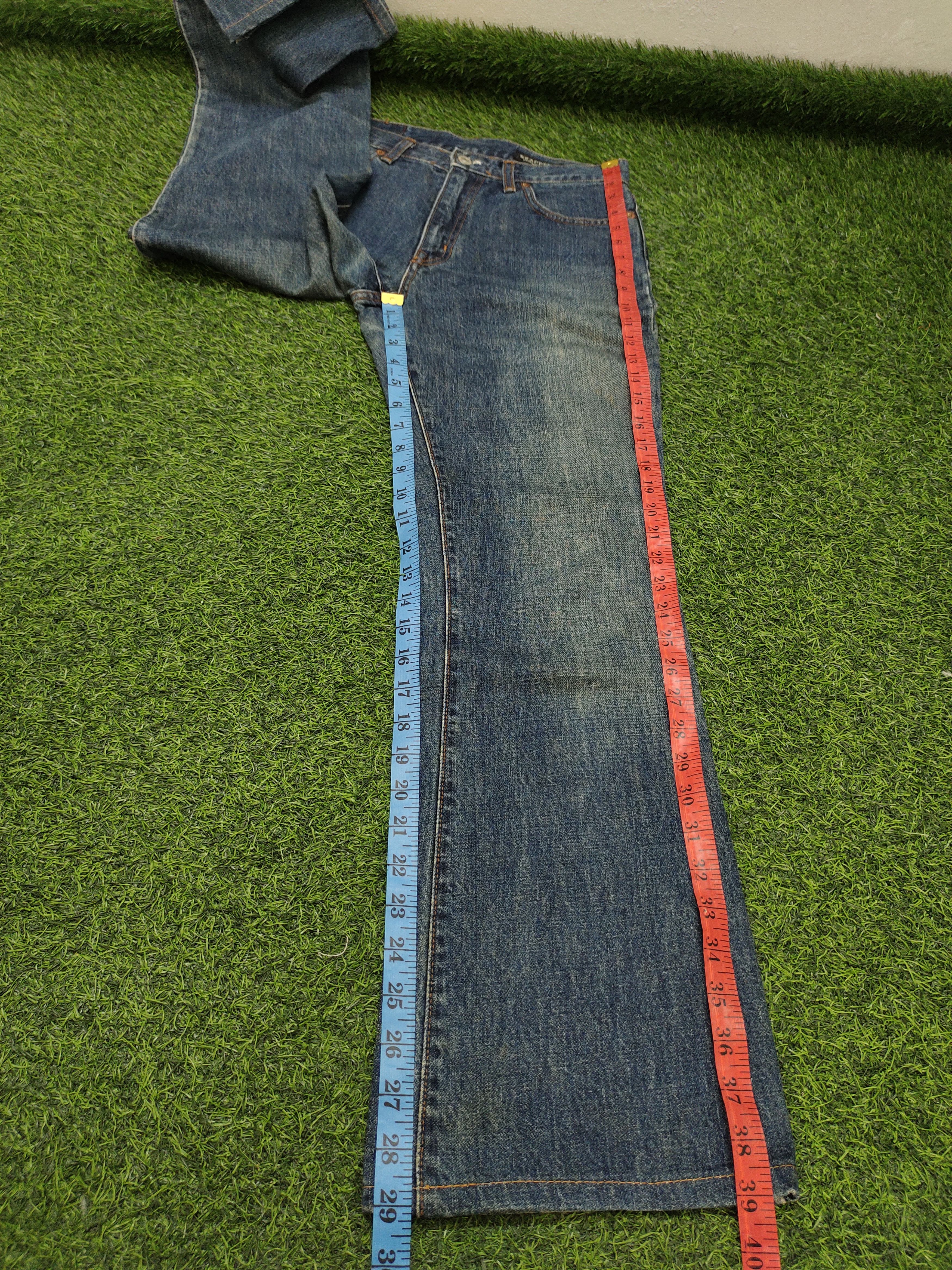 If Six Was Nine Flare Jeans Brappers Japan Faded Distress Denim Bootcut Lgb Size US 28 / EU 44 - 18 Thumbnail