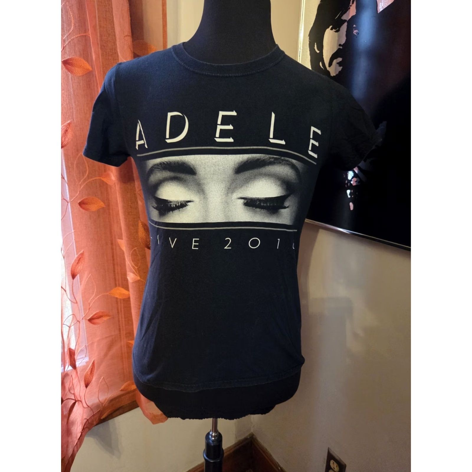 Olive Adele Live 2016 Concert Tour Black Short Sleeve T Shirt Size S Mens Size US S / EU 44-46 / 1 - 2 Thumbnail