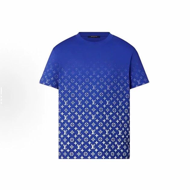 Louis Vuitton Louis Vuitton Blue full print dark stripe gradient short s Size US L / EU 52-54 / 3 - 1 Thumbnail