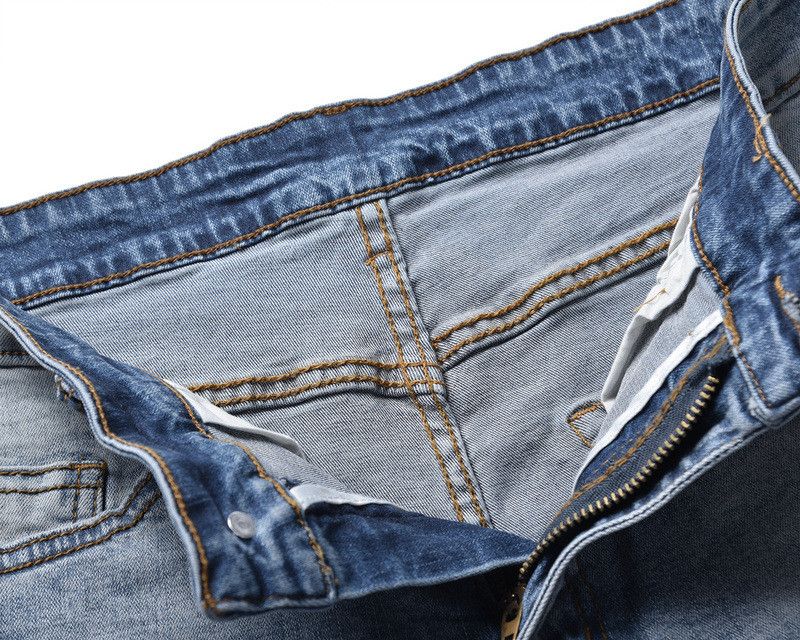 Japanese Brand × Jean Blue washed slim high street stretch jeans y2k Size US 32 / EU 48 - 4 Thumbnail