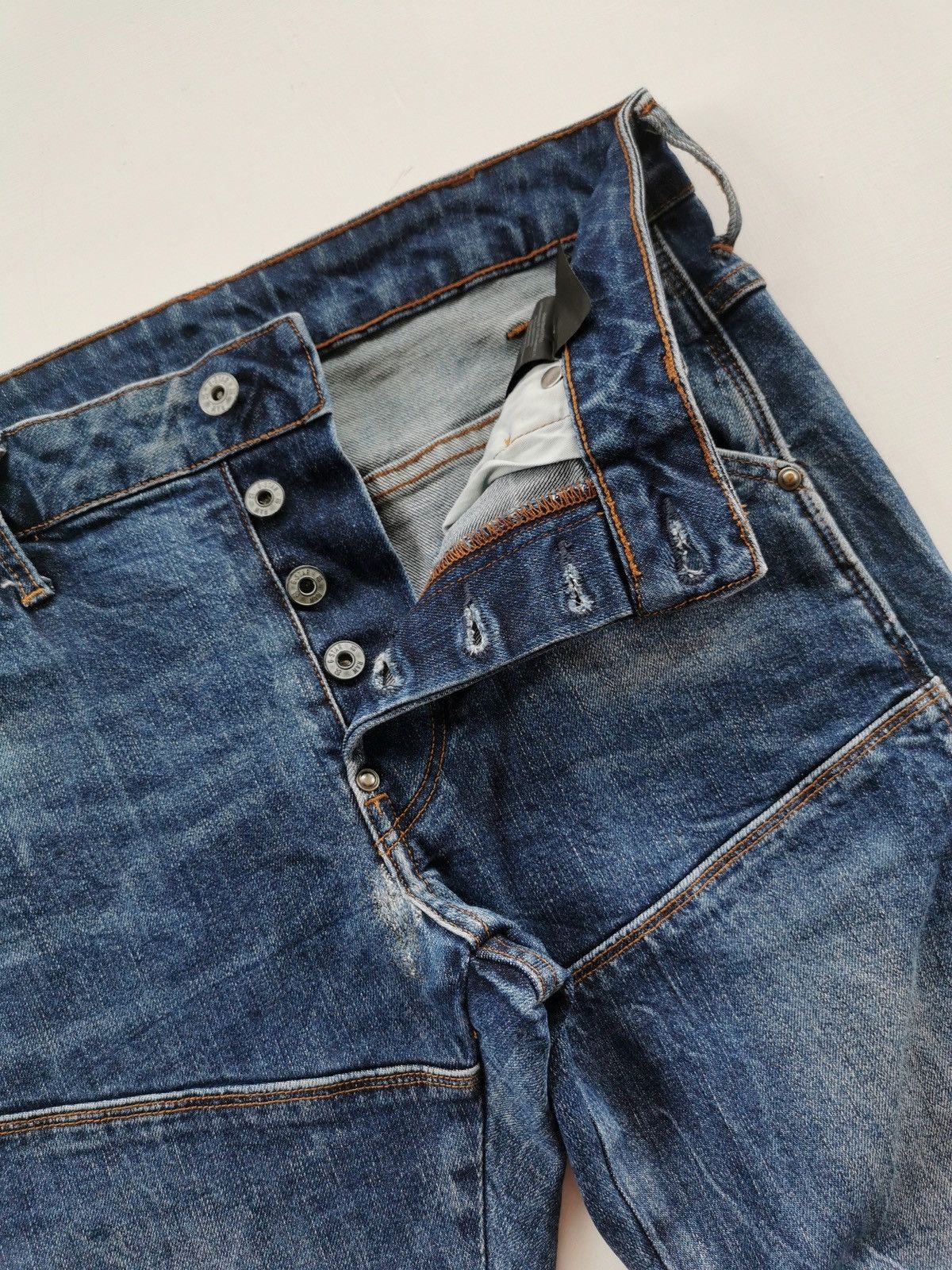 G-Star 3D Slim Patch Knee Denim Jeans Size US 30 / EU 46 - 4 Thumbnail