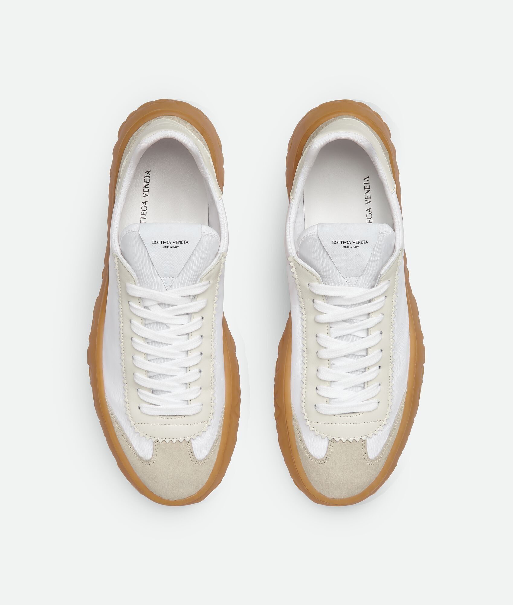 Bottega Veneta o1lf3ng10825 Explora Sneakers in White/Gray Size US 12 / EU 45 - 4 Thumbnail