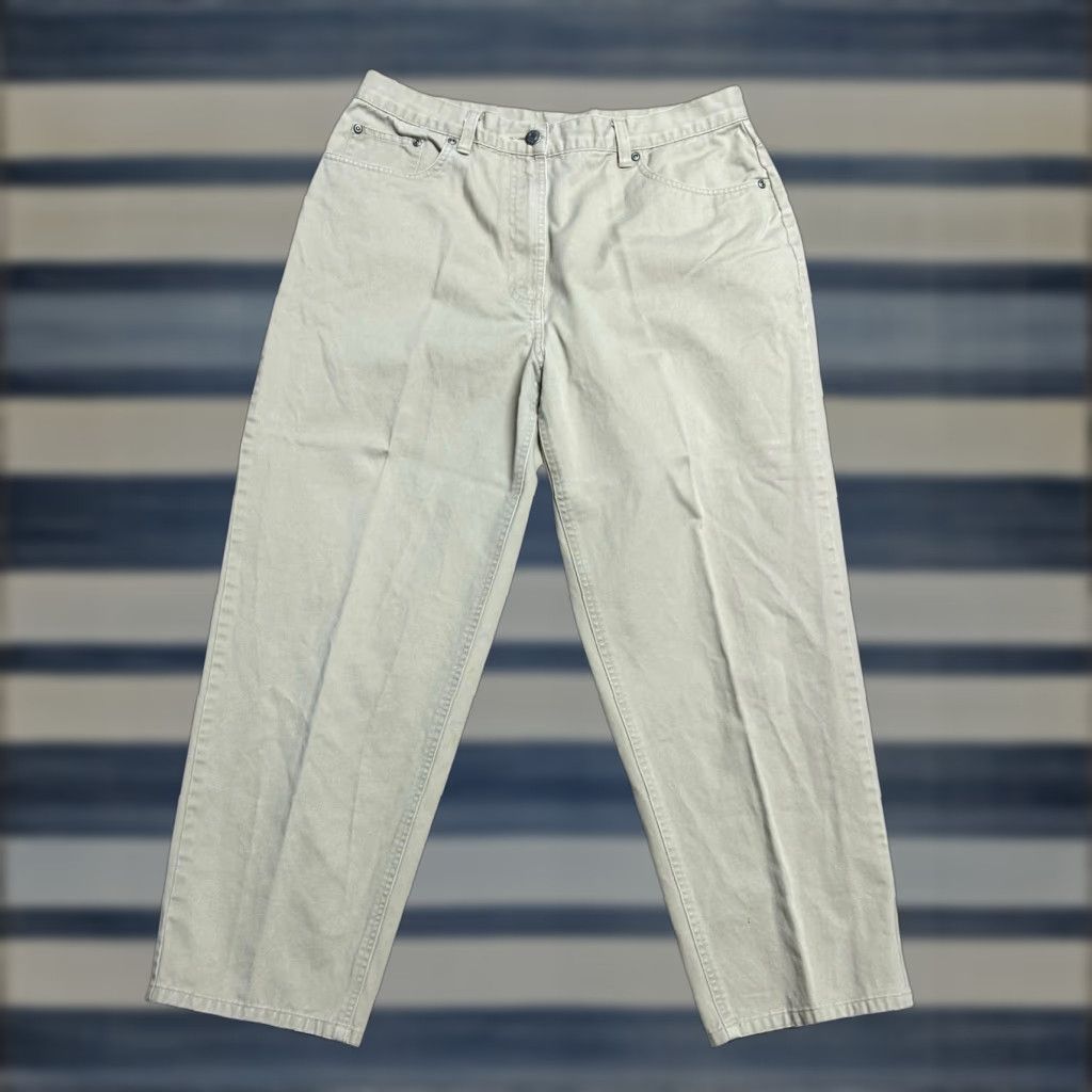 Vintage VINTAGE L.L. Bean Pants Women Sz 16P Khaki High Waist Mom 90s Hong Kong Pants Size 38" / US 16 / IT 52 - 1 Thumbnail